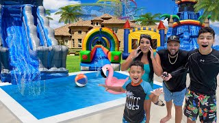 WE TURNED OUR BACKYARD INTO A REAL WATER PARK FOR 24 HOURS