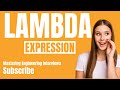 What is Lambda Expression | Advantages of Lambda Expression | Disadvantages of Lambda Expression