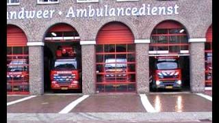 Brandweer Eindhoven TS622 en HW650 vertrekken prio 1 naar binnenbrand lichtstraat