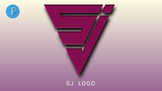 HOW TO MAKE LETTER SJ  LOGO DESIGN IN PIXELLAB | PROFESSIONAL LOGO | Faizy Nhidz