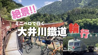 【絶景!!】国内唯一のアプト式 大井川鐵道井川線をミニベロ4台で輪行の旅