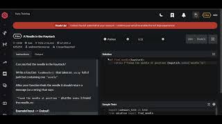 Codewars | A Needle in the Haystack | Python 8 kyu