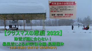 【クリスマスの悲劇！JR北海道】暴風雪によるJR宗谷本線の運休 / 実際どんな状態なのか見に行ってみた