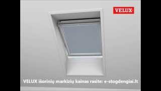 Velux stogo lango išorinės markizės, kaip veikia, montavimas | e-Stogdengiai.lt