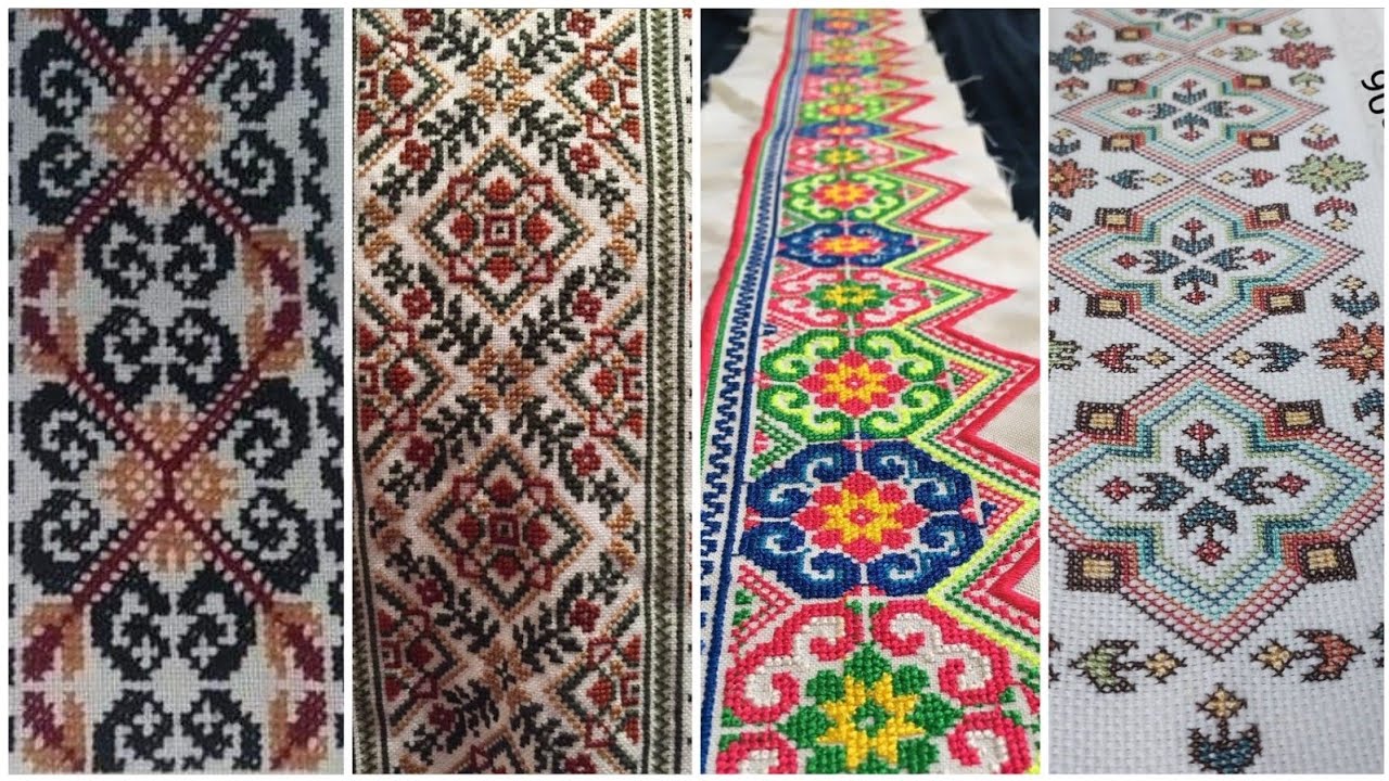 Marvellous Cross Stitch Hand Embroidery Designs Ponto De Cruz Youtube