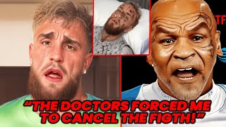 Mike Tyson Reacts to Jake Paul cancelling their fight after being KO in sparring session!2024 face