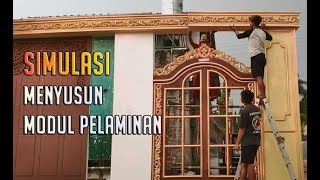 Tutorial Pemasangan Pelaminan dari bahan Sterofoam (Simulasi)