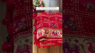 Meenakari Bandhej Dupatta | Handloom | Authentic Banarasi Silk | Umay Benaras