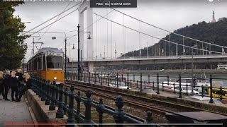 Elisabeth Bridge in Budapest, Hungary (Erzsébet híd)