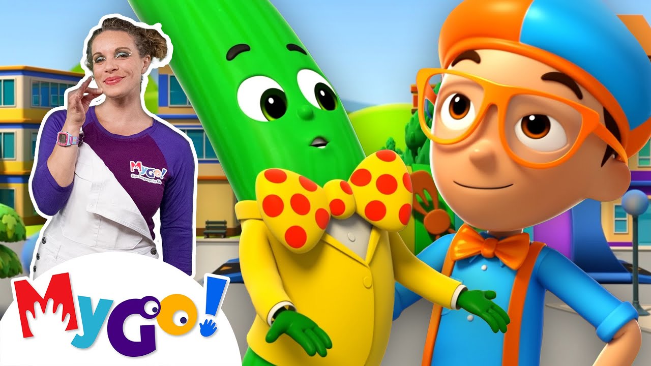 Blippi Wonders | Fruit & Vegetables! | Cartoons For Kids | MyGo! Sign ...