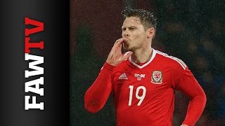 GOAL: Simon Church Scores - Wales 1-1 Northern Ireland