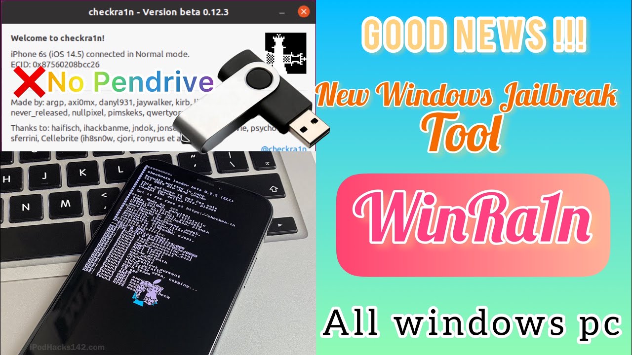 Windows Jailbreak WinRa1n Tool - YouTube