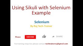 Using Sikuli with Selenium Java for Windows Sign In popup - Sikuli Example with Sign In Window