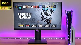 PS5 Slim on 1080P 60Hz Office Monitor