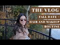 FALL HAIR + MAKEUP ROUTINE | FALL DATE | VLOG S3:E31 | Samantha Guerrero