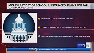 MCPSS last day of school announced, plans for fall