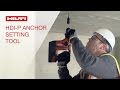 DEMONSTRATION of the Hilti HDI-P Automatic Setting System