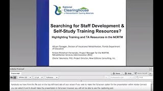 Staff Development and Self Study Training Resources