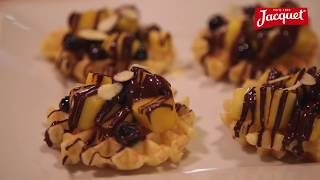 JACQUET Mango Blueberry Petite Waffles with Chocolate