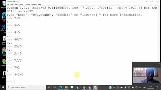 Beginner's Python Tutorial ---- mathematical expressions and operators