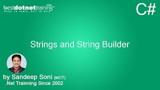 C# String Builder - String and String Builder - 4