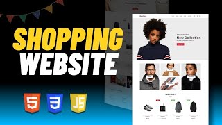 Build a Responsive eCommerce Website from Scratch | HTML CSS JavaScript Tutorial 2025