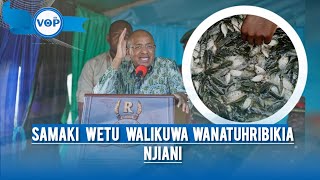 WANANCHI WA KIBOJE WAMPA MITANO DR. MWINYI/MASAMAKI YETU YALIKUWA YANAOZA NJIANI.