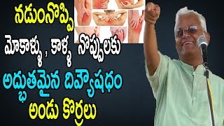 నడుంనొప్పి మోకాళ్ళు , కాళ్ళ  నొప్పులకు అద్భుతమైన దివ్యౌషధం అండు కొర్రలు | Khader Vali Diet