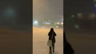 Blizzard Sapporo City暴風雪2022年1月13日札幌