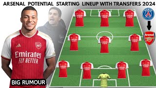 Arsenal Potential starting Lineup with transfers | Transfer Rumours summer 2024