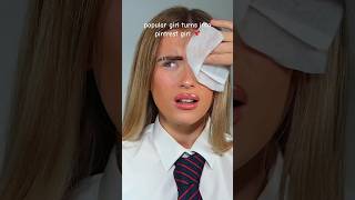 Popular girl gets a pintrest makeover #halloweenwithshorts #britishmemes #chav #makeupfunny
