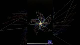 python turtle colorful star design - 9
