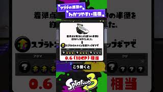 【何個分？】アプデの調整のわかりやすい指標！ 【スプラ3】【スプラトゥーン3】 #shorts