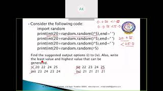 CBSE - Class XII - Computer Science - Python - STANDARD LIBRARY MODULE -RANDOM