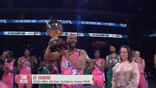 2020 NBA Celebrity Game - Common Wins MVP Award | 2020 NBA All-Star Weekend