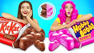 Bubble Gum vs Chocolate Food Challenge | Eating Only Big Giant Candy & Snacks by RATATA POWER