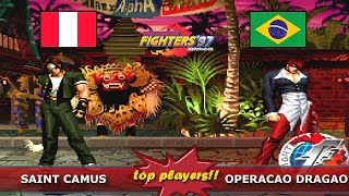 [TOPs KOF 97 FT5] LCHK Saint Camus (Per) vs Operacao Dragao (Bra) #kof97