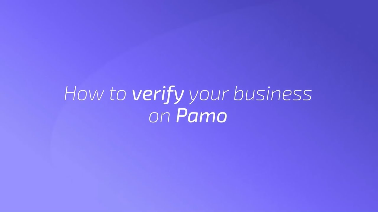 HOW TO VERIFY YOUR BUSINESS - YouTube