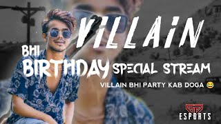 GG Villain BIRTHDAY SPECIAL SCRIMS..T3 Lobby Is Fully Roasted..Road To 600 Subscriber