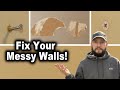 How to Touch Up Your Walls | Nail Holes, Ripped Drywall, Cracks, Screw Pops