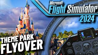 VR Theme Park Flyover in Microsoft Flight Simulator 2024 // 4090 VR Gameplay