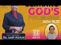 CLINGING TO GOD'S PROMISES 22ND AUG, SDA CHURCH, KAHAWA SUKARI