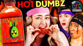 We Ate Da Bomb Hot Wings and Tried To Answer Basic Questions! | React