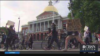 Peaceful Protest Against Police Brutality Held In Boston