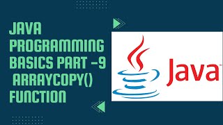 how to use arraycopy() function in Java