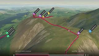 3D hike around Dodd, Carl side, Long side, Ullock pike - April 2018