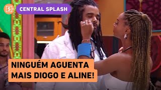 Aline desabafa com Diogo na madrugada do BBB 25 e se diz incomodada: 'me sufocava'