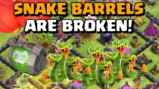 SNAKE BARRELS ARE UNSTOPPABLE AT TH8! | F2P Day 34 | Town Hall 8 | Clash of Clans