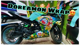 Ktm Rc 200 Doraemon wrap | ktm full wrapping | Doraemon wrapped | Mumbai wrap | Hs Graphics