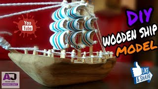 How to make  new wooden ship model | DIY miniature marine